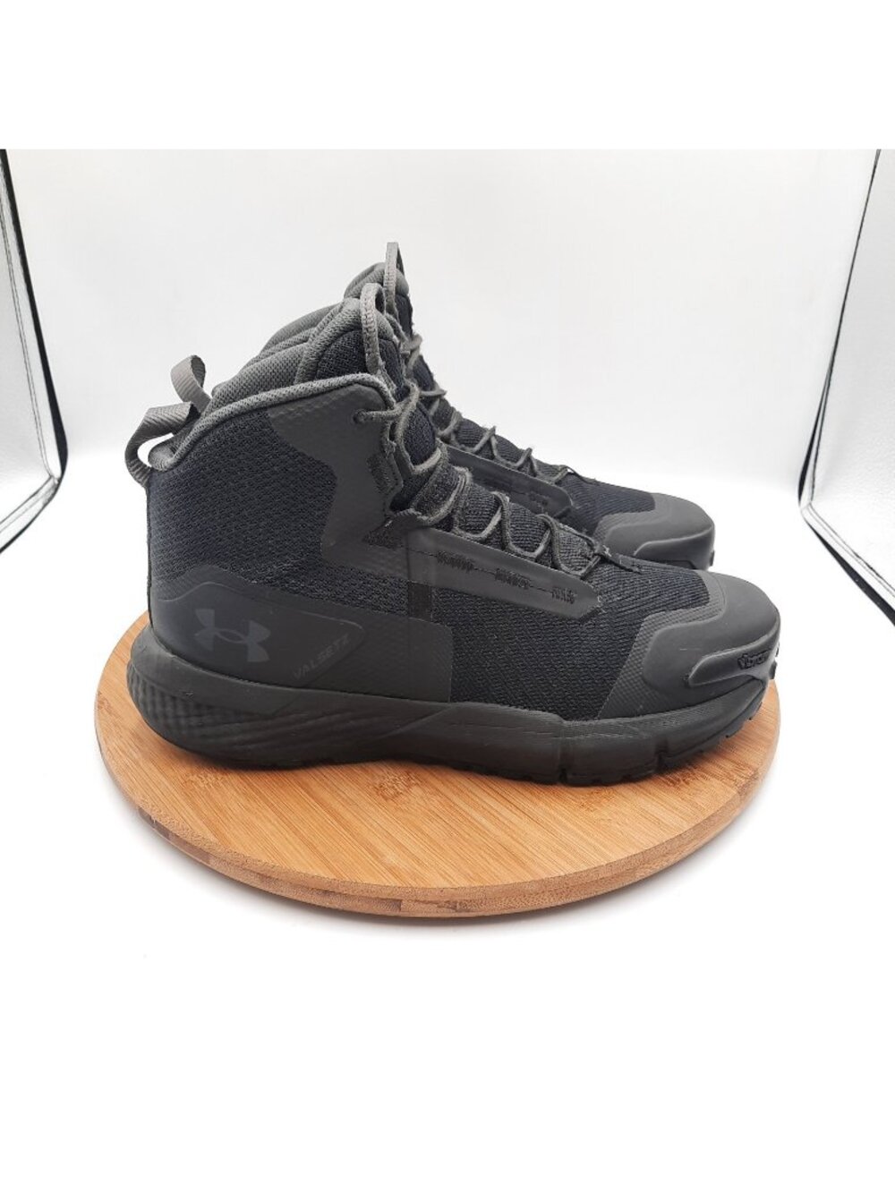 Under Armour Charged Valsetz Mid Mens Size 8 Boots Black Tactical Duty Vibram